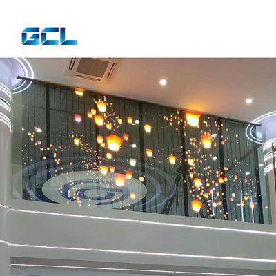 IP42 تصنيف P4mm تثبيت ثابت شاشة LED شفافة للمباني التاريخية