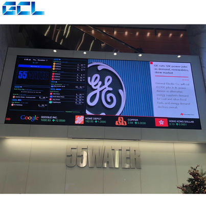 600 * 337.5mm HD عرض LED ثابت داخلي غسالة الغسالة الألومنيوم عرض LED ضيق النقطة