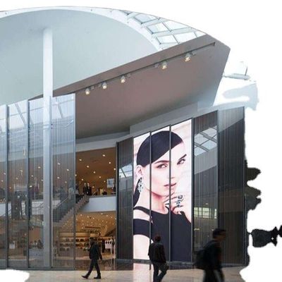 GCL الستار الداخلي الشفاف LED الحائط للإعلان عن محطة المترو