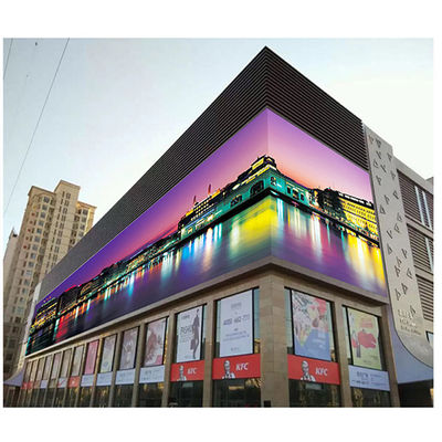 8500 نيتس السطوع الخارجي P10 P15.6 شاشة شبكة LED مرنة