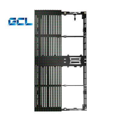 500*1000mm حجم اللوحة في الخارج الشفاف LED العرض الستار LED شبكة الفيديو