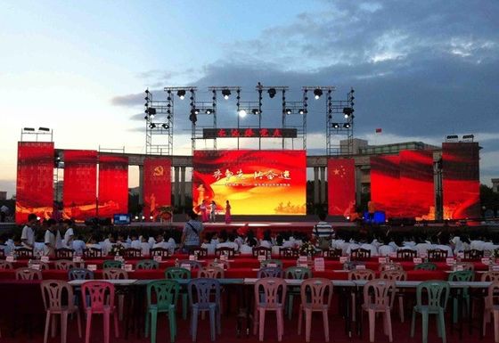 شاشة LED عالية التقنية في الهواء الطلق تثبيت ثابت حائط فيديو LED P1.56