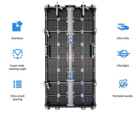 Gflow 500 * 500mm P3.9-7.8mm خارجية الشفافة LED العرض LED فيديو شبكة الستار