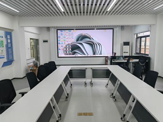 شاشة العرض LED COB ذات الدرجة الرمادية العالية P0.9 1.25 1.5mm ملصق رقمي مع نوع لمسة سعة