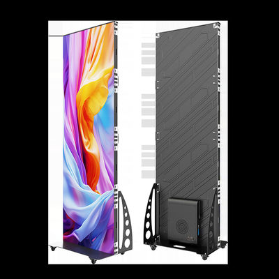 GOB P2.5 شاشة LED داخلية كاملة الألوان ملصق إعلانات فيديو رقمي محمول مع رقاقة Epistar LED