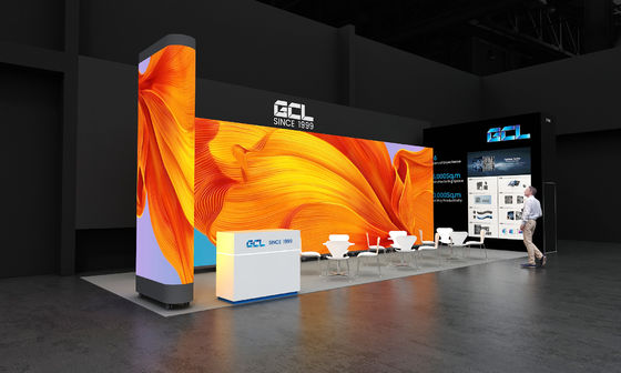 GA Series P4 Poster Led Display W1366*H1920mm حجم الوحدة 320*160mm IP65 التثبيت في الهواء الطلق 8000 نيت