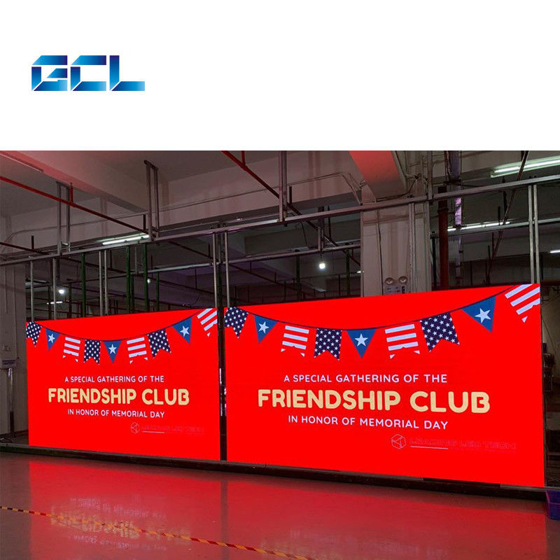 تثبيت ثابت P1.95mm حائط فيديو LED داخلي 500*1000mm 500*750mm عالية الوضوح