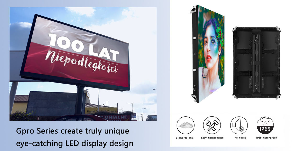 العرض الخارجي للكاميرا LED Grock P6 / P8 / P10 لوحة بيانات عالية الدقة ضد الماء ومستوى حماية IP65