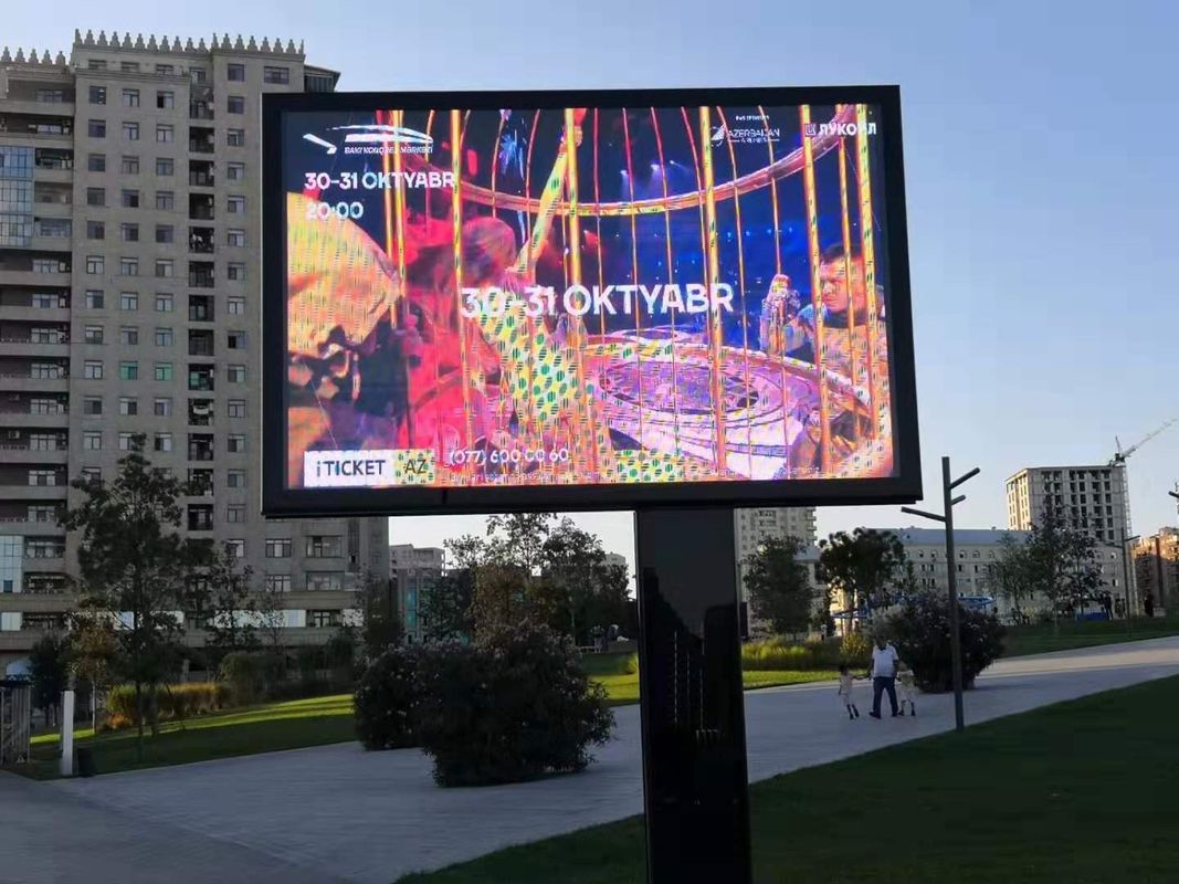 عازل المياه الإعلانات الخارجية شاشة LED قابلة للتخصيص شاشة P16 LED