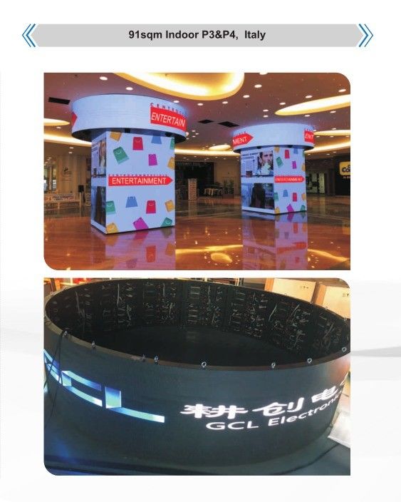 وحدة عرض شاشة LED داخلية P3 مع مستوى حماية IP65 وتصميم مرن