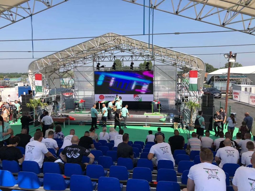 شاشة LED عالية التقنية في الهواء الطلق تثبيت ثابت حائط فيديو LED P1.56
