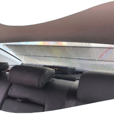 الشفافية العالية سيارة الأجرة الشفافية شاشة عرض LED V140° زاوية النظر رقيقة وخفيفة