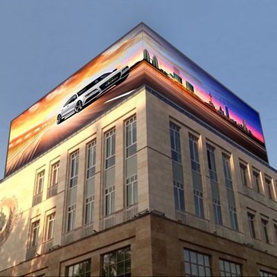 مقاوم للماء P5.95 P10 الخدمة الأمامية في الهواء الخارجي الشاشة المصممة LED 140/140 زاوية النظر ODM