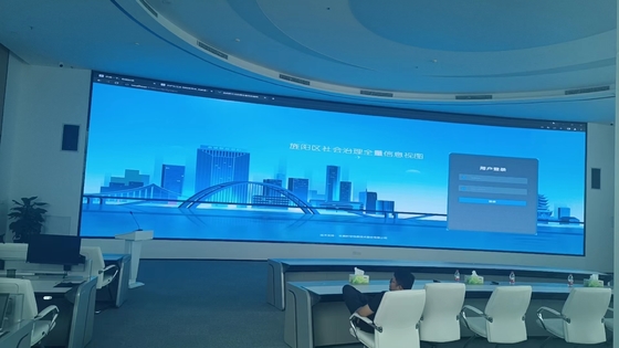 سعر جيد Ghalo 1000 * 250mm lightweight wall mounted quick installation indoor P1.953mm LED display screen الانترنت