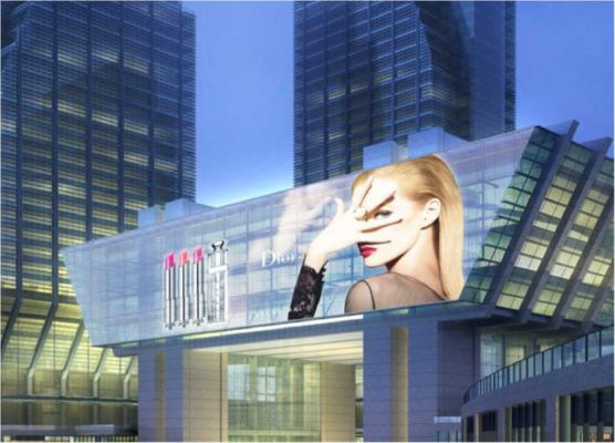 نفاذية تصل إلى 83% لشاشة عرض فيلم LED غير مرئية على الزجاج كامل الشاشة