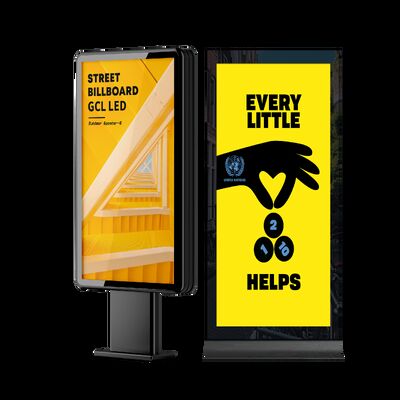 5500 نيتس سطوع IP65 مقاوم للماء 1920X640mm شاشة LED للخارج الإعلانات شاشة LED للاستخدام التجاري